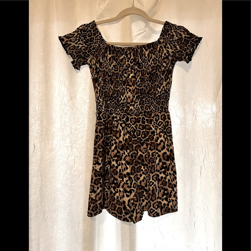 ***SOLD***Leopard Romper